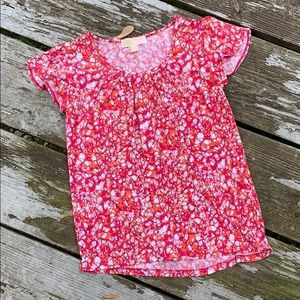 Micheal Kors Summer Print Top Tee Size Small